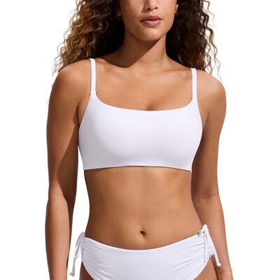 CRZ YOGA D-DD bikinitop met ronde hals, Wit. 40 CRZ YOGA D-DD bikinitop met ronde hals, Wit. 40