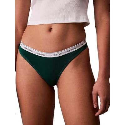 Calvin Klein Thong 000qd5043e string voor dames, Grasgroen XXL Calvin Klein Thong 000qd5043e string voor dames, Grasgroen XXL