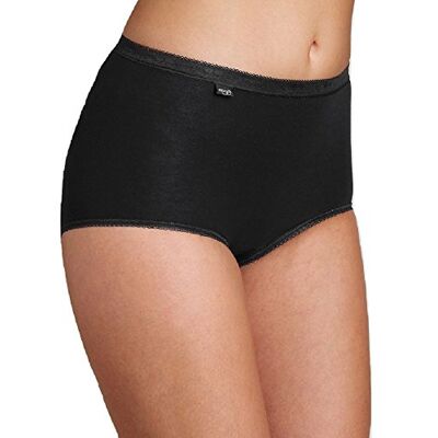 Sloggi Basic+ Set maxislips voor dames, set van 4, zwart. 38 Sloggi Basic+ Set maxislips voor dames, set van 4, zwart. 38
