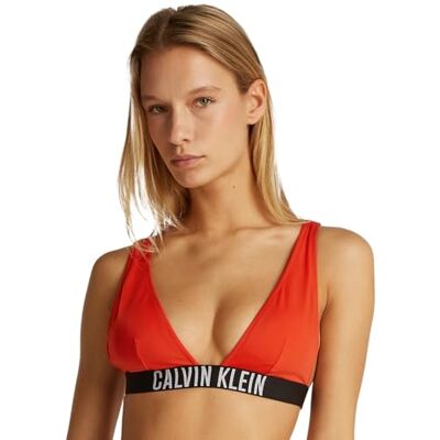 Calvin Klein Bralette-rp New 2 Kw0kw02832 Bralette voor dames, Rood (flamboyante chili), L L Calvin Klein Bralette-rp New 2 Kw0kw02832 Bralette voor dames, Rood (flamboyante chili), L L