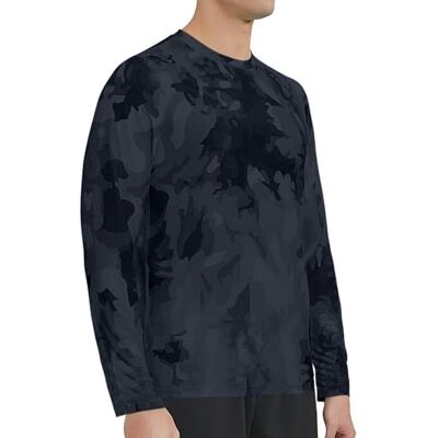 MEETWEE Up9-EU Rash Guard Shirt voor heren, Zwart-01 L MEETWEE Up9-EU Rash Guard Shirt voor heren, Zwart-01 L