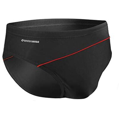 sesto senso ® Zwembroek voor heren, boxershorts, broek (maten M tot 4XL), Zwart Rood Db 413 3XL sesto senso ® Zwembroek voor heren, boxershorts, broek (maten M tot 4XL), Zwart Rood Db 413 3XL
