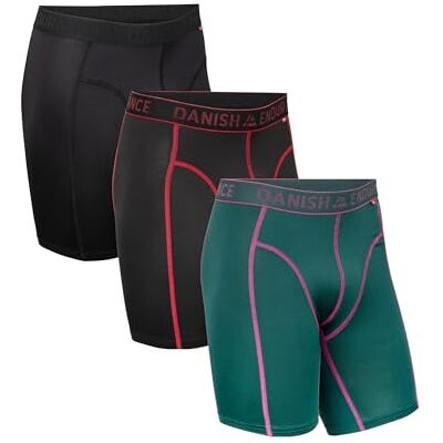 DANISH ENDURANCE Sportboxershorts voor heren, ademend, zacht, schuurt niet, 3 stuks 3XL DANISH ENDURANCE Sportboxershorts voor heren, ademend, zacht, schuurt niet, 3 stuks 3XL