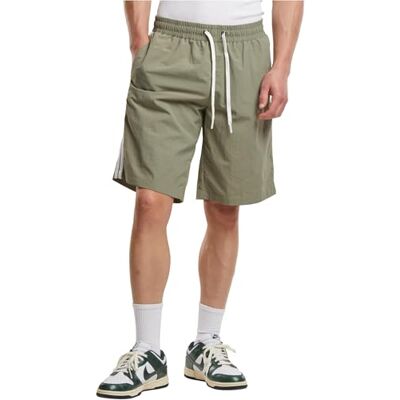 Urban Classics Tb7397-board shorts met patched stripe zwembroek voor heren (1 stuk), Paleolive 4XL Urban Classics Tb7397-board shorts met patched stripe zwembroek voor heren (1 stuk), Paleolive 4XL