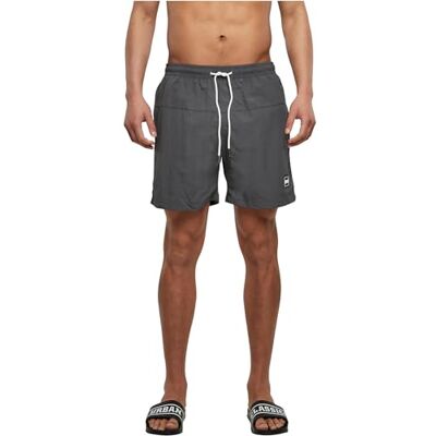 Urban Classics Block zwemshort heren, Bruin 4XL Urban Classics Block zwemshort heren, Bruin 4XL
