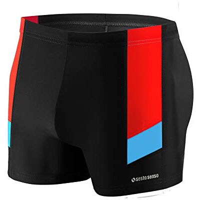 sesto senso Zwembroek voor heren, waterdicht, maat M tot 4XL, Bd 381 Zwart XXL sesto senso Zwembroek voor heren, waterdicht, maat M tot 4XL, Bd 381 Zwart XXL