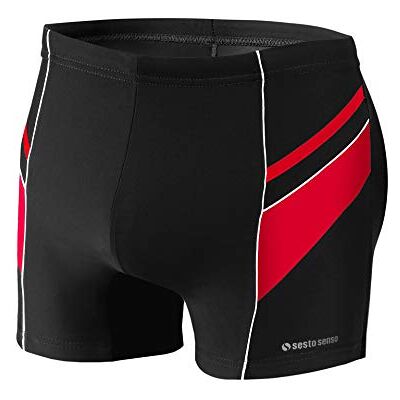 sesto senso Zwemshorts voor heren Nauwsluitend badpak Maat M tot 4XL, Zwart Rood Wit Bd 357, 3XL grote maat 3XL grote maat sesto senso Zwemshorts voor heren Nauwsluitend badpak Maat M tot 4XL, Zwart Rood Wit Bd 357, 3XL grote maat 3XL grote maat