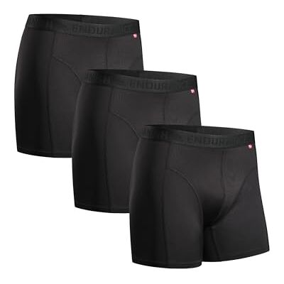 DANISH ENDURANCE Sportboxershorts voor heren, ademend, zacht, schuurt niet, 3 stuks L DANISH ENDURANCE Sportboxershorts voor heren, ademend, zacht, schuurt niet, 3 stuks L