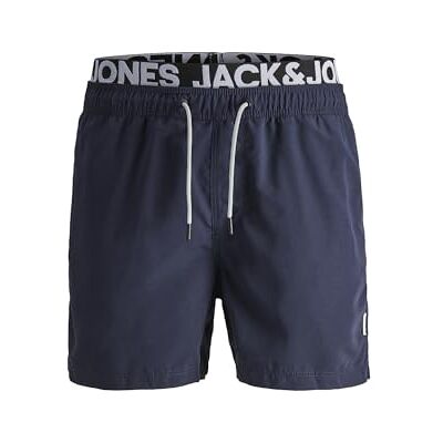 Jack & Jones Jjiaruba Jjswimshorts voor heren AKM Db Wb Solid Swim Trunks, navy blazer, L L Jack & Jones Jjiaruba Jjswimshorts voor heren AKM Db Wb Solid Swim Trunks, navy blazer, L L