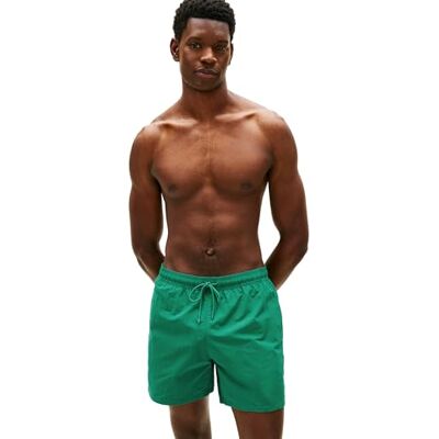 Tommy Hilfiger Medium Drawstring Um0um03477 zwembroek voor heren, Groen (Emerald regenwoud), S S Tommy Hilfiger Medium Drawstring Um0um03477 zwembroek voor heren, Groen (Emerald regenwoud), S S