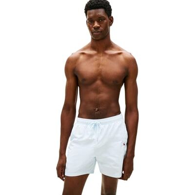 Tommy Hilfiger Medium Drawstring Zip Pocket Um0um03748 zwembroek voor heren, Blauw (Bleu Souvenir), L L Tommy Hilfiger Medium Drawstring Zip Pocket Um0um03748 zwembroek voor heren, Blauw (Bleu Souvenir), L L