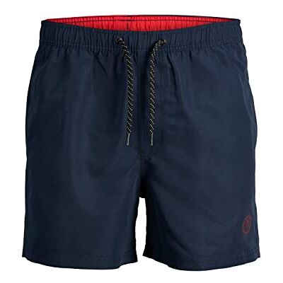 Jack & Jones Jpstfiji Jjswim Solid Sn Ly Zwemshorts voor heren, Marinier, S S Jack & Jones Jpstfiji Jjswim Solid Sn Ly Zwemshorts voor heren, Marinier, S S