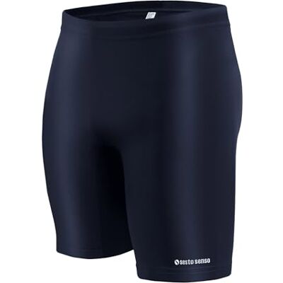 sesto senso Zwemjammer voor heren, nauwsluitend, lang pak, boxershorts, voor surfen, zeilen en watersport, donkerblauw, XXL XXL sesto senso Zwemjammer voor heren, nauwsluitend, lang pak, boxershorts, voor surfen, zeilen en watersport, donkerblauw, XXL XXL