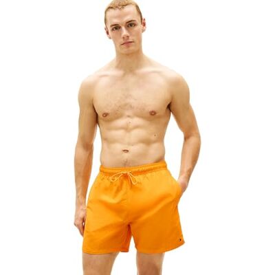 Tommy Hilfiger Medium Drawstring Um0um03477 zwembroek voor heren, Oranje (Orange Flash) XL Tommy Hilfiger Medium Drawstring Um0um03477 zwembroek voor heren, Oranje (Orange Flash) XL