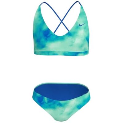 Nike Swim Aquatic Awe Lace Up Bikini Set Bleached Turq Zwembroek Uniseks Nike Swim Aquatic Awe Lace Up Bikini Set Bleached Turq Zwembroek Uniseks