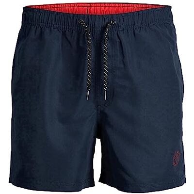 Jack & Jones Jpstfiji Jjswim Solid Sn Ly Zwemshorts voor heren, marineblauw blazer, M M Jack & Jones Jpstfiji Jjswim Solid Sn Ly Zwemshorts voor heren, marineblauw blazer, M M