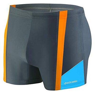 sesto senso Zwemshorts voor heren Nauwsluitend badpak Maat M tot 4XL, Grafiet Oranje Blauw Bd 379, XXL XXL sesto senso Zwemshorts voor heren Nauwsluitend badpak Maat M tot 4XL, Grafiet Oranje Blauw Bd 379, XXL XXL
