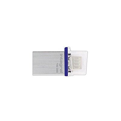 Integral Europe Fusion USB-stick (16 GB, USB 2.0) blauw Integral Europe Fusion USB-stick (16 GB, USB 2.0) blauw