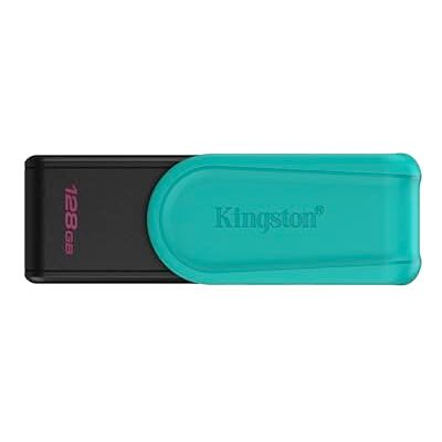 Kingston DataTraveler Exodia S 128 GB USB 3.2 Gen 1 USB Type A Zwart/Turquoise Kingston DataTraveler Exodia S 128 GB USB 3.2 Gen 1 USB Type A Zwart/Turquoise