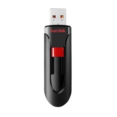 SanDisk Cruzer Glide 32 GB USB Flash Drive USB 2.0, zwart & rood SanDisk Cruzer Glide 32 GB USB Flash Drive USB 2.0, zwart & rood