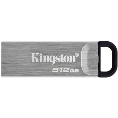 Kingston DataTraveler Kyson USB 3.2 Gen 1 USB-stick 512 GB met elegante metalen behuizing zonder dop Kingston DataTraveler Kyson USB 3.2 Gen 1 USB-stick 512 GB met elegante metalen behuizing zonder dop