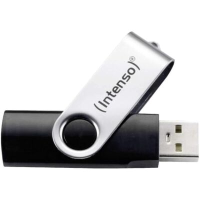 Intenso Basic Line 32 GB USB-stick USB 2.0 zilver/zwart Intenso Basic Line 32 GB USB-stick USB 2.0 zilver/zwart