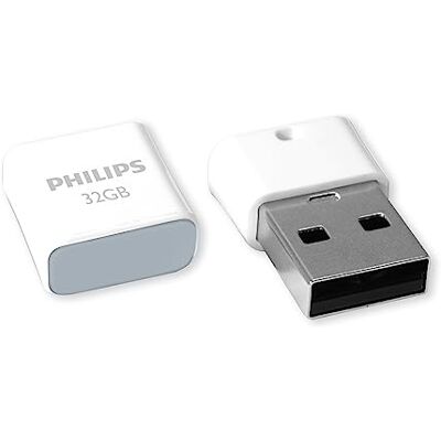 Philips USB 2.0 32 GB Pico Edition Grijs Ombre Philips USB 2.0 32 GB Pico Edition Grijs Ombre