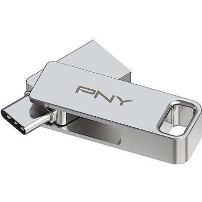PNY 64 GB Duo Link USB 3.2 Type-C Dual Flash Drive voor Android-apparaten en computers – extern mobiel geheugen voor foto's, video's en andere – 200 MB/s PNY 64 GB Duo Link USB 3.2 Type-C Dual Flash Drive voor Android-apparaten en computers – extern mobiel geheugen voor foto's, video's en andere – 200 MB/s