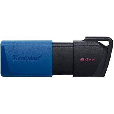 Kingston Technology DataTraveler Exodia M USB-stick 3.2 Gen 1 DTXM/64 GB met beweegbare dop (zwart + blauw) Kingston Technology DataTraveler Exodia M USB-stick 3.2 Gen 1 DTXM/64 GB met beweegbare dop (zwart + blauw)