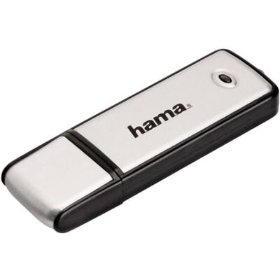 Hama USB-stick 2.0 "Fancy", 128 GB, 10 MB/s, zwart/zilver Hama USB-stick 2.0 "Fancy", 128 GB, 10 MB/s, zwart/zilver