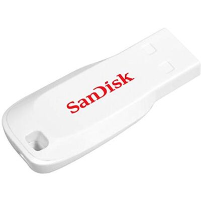 SanDisk Cruzer Blade SDCZ50C-016G-B35W 16GB USB-Stick weiß SanDisk Cruzer Blade SDCZ50C-016G-B35W 16GB USB-Stick weiß