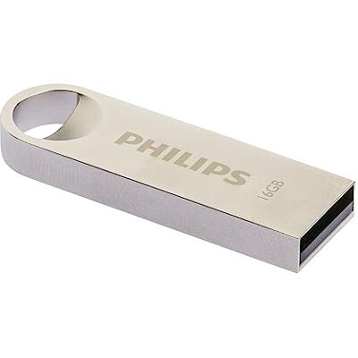 Philips Moon Edition High Speed USB 2.0, 16 GB, voor pc, laptop, computergegevensopslag, leessnelheid tot 20 MB/s, aluminium, sleutelhanger Philips Moon Edition High Speed USB 2.0, 16 GB, voor pc, laptop, computergegevensopslag, leessnelheid tot 20 MB/s, aluminium, sleutelhanger