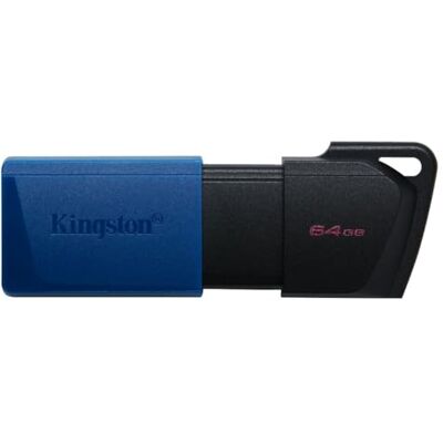 Kingston Technology DataTraveler Exodia M USB-stick 3.2 Gen 1 DTXM/64 GB met beweegbare dop (zwart + blauw) Kingston Technology DataTraveler Exodia M USB-stick 3.2 Gen 1 DTXM/64 GB met beweegbare dop (zwart + blauw)
