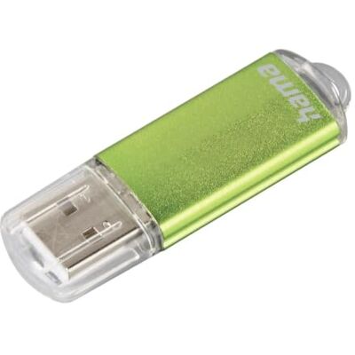 Hama Laeta" USB-stick 2.0 64 GB (gegevensoverdracht tot 10 MB/s, USB-stick met oogring, vergrendelingskap, voor Windows/Macbook, metaal) groen Hama Laeta" USB-stick 2.0 64 GB (gegevensoverdracht tot 10 MB/s, USB-stick met oogring, vergrendelingskap, voor Windows/Macbook, metaal) groen
