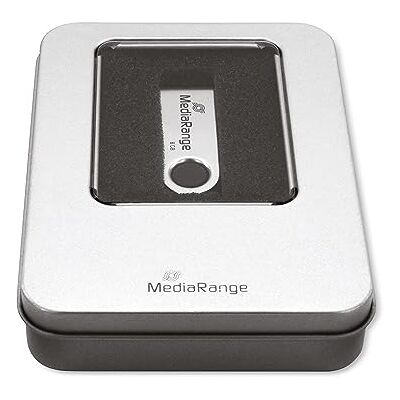 MediaRange BOX901 opbergdoos van aluminium, zilverkleurig voor USB-sticks MediaRange BOX901 opbergdoos van aluminium, zilverkleurig voor USB-sticks