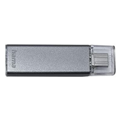 Hama USB C-stick 3.1, 256 GB, met gegevensoverdrachtssnelheid van 90 MB/s en dop voor Windows/MacBook, antraciet Hama USB C-stick 3.1, 256 GB, met gegevensoverdrachtssnelheid van 90 MB/s en dop voor Windows/MacBook, antraciet
