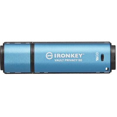 Kingston IronKey Vault Privacy 50 FIPS 197-gecertificeerd en XTS-AES 256-bit gecodeerde USB-stick voor gegevensbescherming IKVP50-16GB Kingston IronKey Vault Privacy 50 FIPS 197-gecertificeerd en XTS-AES 256-bit gecodeerde USB-stick voor gegevensbescherming IKVP50-16GB