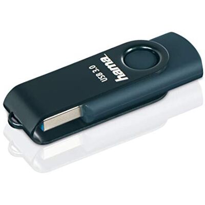 Hama USB 3 64GB gegevensoverdracht stick 70MB/s met oog voor het aanbrengen aan een sleutelhanger en USB-stick van metaal voor Windows/MacBook (Petrol blauw) Hama USB 3 64GB gegevensoverdracht stick 70MB/s met oog voor het aanbrengen aan een sleutelhanger en USB-stick van metaal voor Windows/MacBook (Petrol blauw)