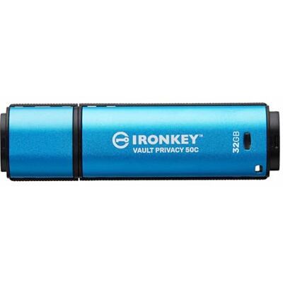 Kingston IronKey Vault Privacy 50 FIPS 197 Type-C FIPS 197-gecertificeerd en XTS-AES 256-bit gecodeerde USB-stick voor gegevensbescherming IKVP50C-32GB Kingston IronKey Vault Privacy 50 FIPS 197 Type-C FIPS 197-gecertificeerd en XTS-AES 256-bit gecodeerde USB-stick voor gegevensbescherming IKVP50C-32GB