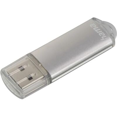 Hama Laeta" USB-stick 2.0 128 GB (gegevensoverdracht tot 15 MB/s, USB-stick met oogring, vergrendelingskap, voor Windows/Macbook, metaal) zilver Hama Laeta" USB-stick 2.0 128 GB (gegevensoverdracht tot 15 MB/s, USB-stick met oogring, vergrendelingskap, voor Windows/Macbook, metaal) zilver