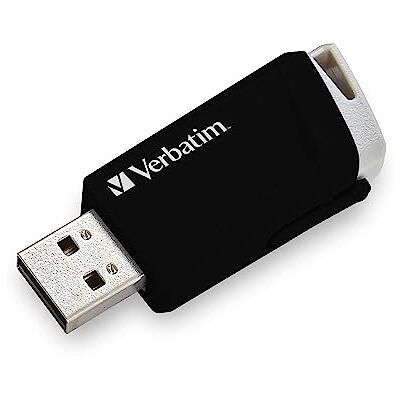 Verbatim USB-stick Store 'n' Click I USB 3.2 Gen 1 I 32 GB I USB-stick met drukknopsysteem I USB 3-stick I extern geheugen voor laptop en Plus I tot 5 Gbit/s I zwart Verbatim USB-stick Store 'n' Click I USB 3.2 Gen 1 I 32 GB I USB-stick met drukknopsysteem I USB 3-stick I extern geheugen voor laptop en Plus I tot 5 Gbit/s I zwart