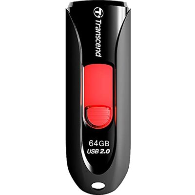 Transcend JetFlash 590 USB-stick, 64 GB, USB 2.0, zwart Transcend JetFlash 590 USB-stick, 64 GB, USB 2.0, zwart