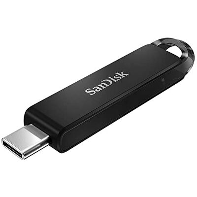 SanDisk Ultra USB Type-C 128 GB, USB 3.1 stick tot 150 MB/s, zwart SanDisk Ultra USB Type-C 128 GB, USB 3.1 stick tot 150 MB/s, zwart