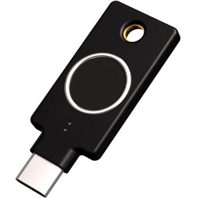 Yubico YubiKey Bio C (FIDO-editie) Beveiligingssleutel voor multi-factor authenticatie (MFA) en toegangscode, USB-C verbinding, biometrisch FIDO gecertificeerd Yubico YubiKey Bio C (FIDO-editie) Beveiligingssleutel voor multi-factor authenticatie (MFA) en toegangscode, USB-C verbinding, biometrisch FIDO gecertificeerd