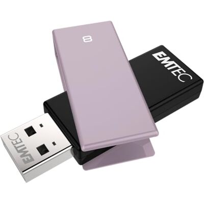 EMTEC C350 Brick 2.0 USB-geheugenstick, 8 GB, USB Type-A, zwart, violet USB-stick (8 GB, USB Type-A, 2.0, 15 MB/s, draaibaar, zwart, paars) EMTEC C350 Brick 2.0 USB-geheugenstick, 8 GB, USB Type-A, zwart, violet USB-stick (8 GB, USB Type-A, 2.0, 15 MB/s, draaibaar, zwart, paars)