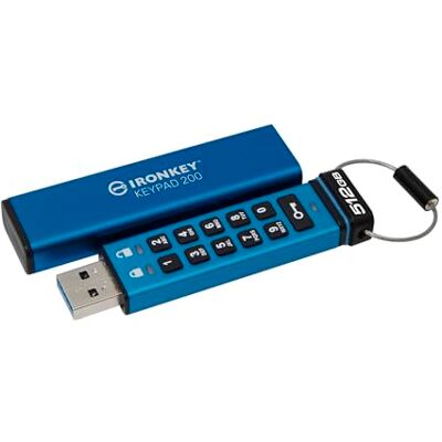 Kingston IronKey IKKP200/512GB FIPS 140-3 niveau 3 gecodeerde USB-stick type A (wachten) met XTS-AES 256-bits hardware-encryptie Kingston IronKey IKKP200/512GB FIPS 140-3 niveau 3 gecodeerde USB-stick type A (wachten) met XTS-AES 256-bits hardware-encryptie