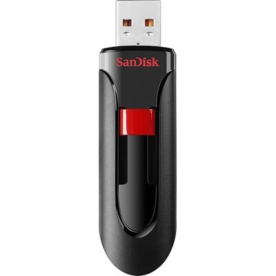 SanDisk Cruzer Glide USB 2.0 Stick 256 GB, zwart, SDCZ60-256G-B35 SanDisk Cruzer Glide USB 2.0 Stick 256 GB, zwart, SDCZ60-256G-B35