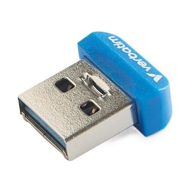 Verbatim 98710 Store 'n' Stay NANO USB 3.2-drive 32 GB, USB-Stick met USB 3.2-interface, super plat Ontwerp, blauw Verbatim 98710 Store 'n' Stay NANO USB 3.2-drive 32 GB, USB-Stick met USB 3.2-interface, super plat Ontwerp, blauw