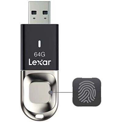Lexar JumpDrive Vingerafdruk F35 64 GB USB Stick USB 3.0, Flash Drive Tot 150 MB/s Lezen, Memory Stick voor Computer, Externe Opslaggegevens, Foto, Video (Incompatibel met Mac OS) (LJDF35-64GBEU) Lexar JumpDrive Vingerafdruk F35 64 GB USB Stick USB 3.0, Flash Drive Tot 150 MB/s Lezen, Memory Stick voor Computer, Externe Opslaggegevens, Foto, Video (Incompatibel met Mac OS) (LJDF35-64GBEU)