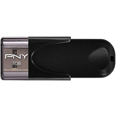 PNY USB-stick 2.0 bijgevoegd 4 standaard 8 GB zwart PNY USB-stick 2.0 bijgevoegd 4 standaard 8 GB zwart